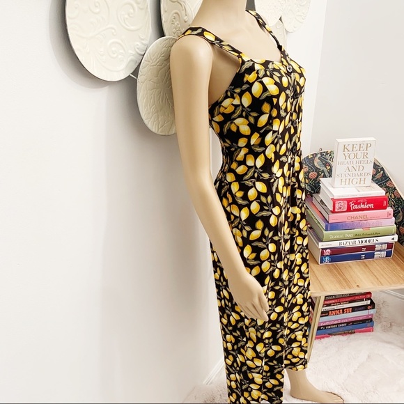 Ann Taylor Loft Lemons Jumpsuit NWT Small/Petite - Picture 4 of 8